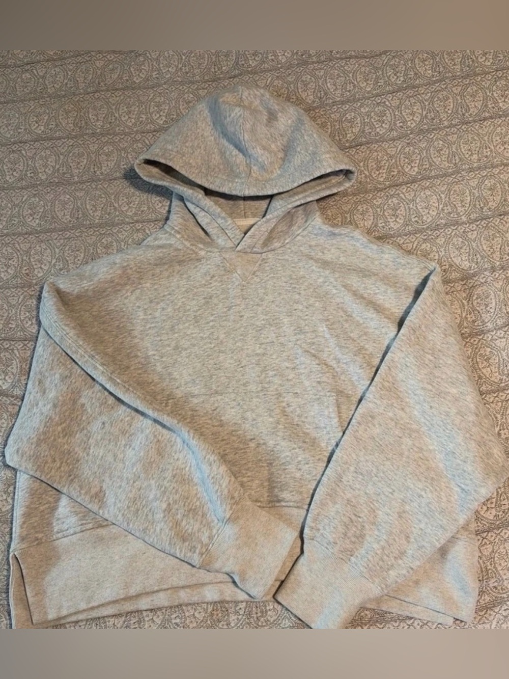 Abercrombie & Fitch Light Gray Pullover Hoodie